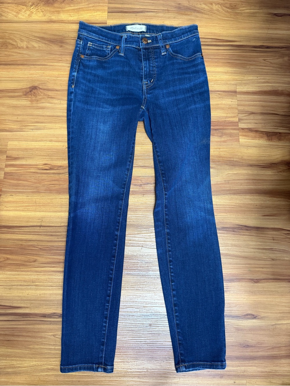 Madewell 9” Mid-Rise Skinny Jeans Dark Wash Size 26P